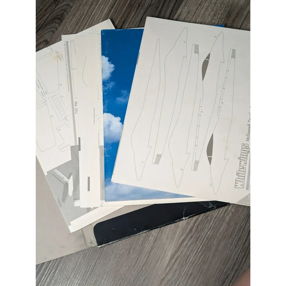 Whitewings Excellent Paper Airplanes Vol 5 Jet Fighters Ninomiya 10 Models Vinta